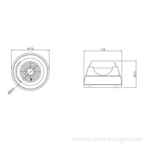 1/3" Sony Super HAD CCD, Indoor Dome Cameras, 1/3-inch Sony EX-View HAD CCD II Image Sensor